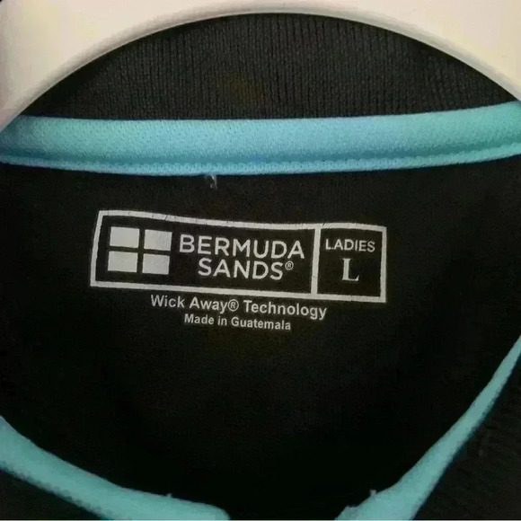 Bermuda Sands Women's Sleeveless Zip Front Collared Performance Top Size Large - Picture 3 of 7